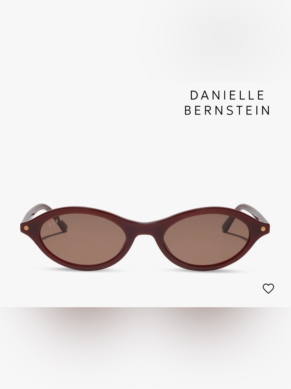 NEW DIFF Eyewear x Danielle Bernstein The City Sunglasses